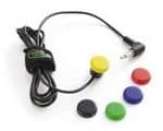 mo-vis Twister-Button, kurzes Kabel, schwarz