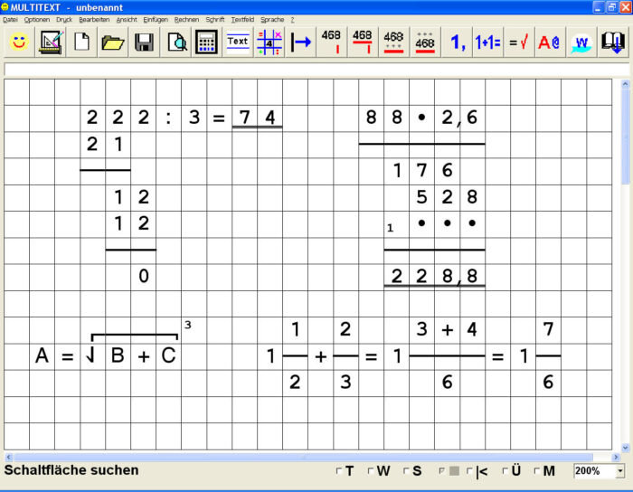 Multitext Basissoftware mit Bildschirmtastatur, ohne Sprachausgabe